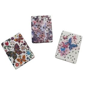 Colorful Butterfly Cosmetic Mirror NWT